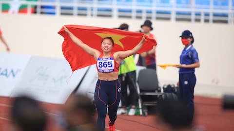 Cô gái người dân tộc Thái, giành HCV và phá kỷ lục SEA Games ở nội dung ném lao